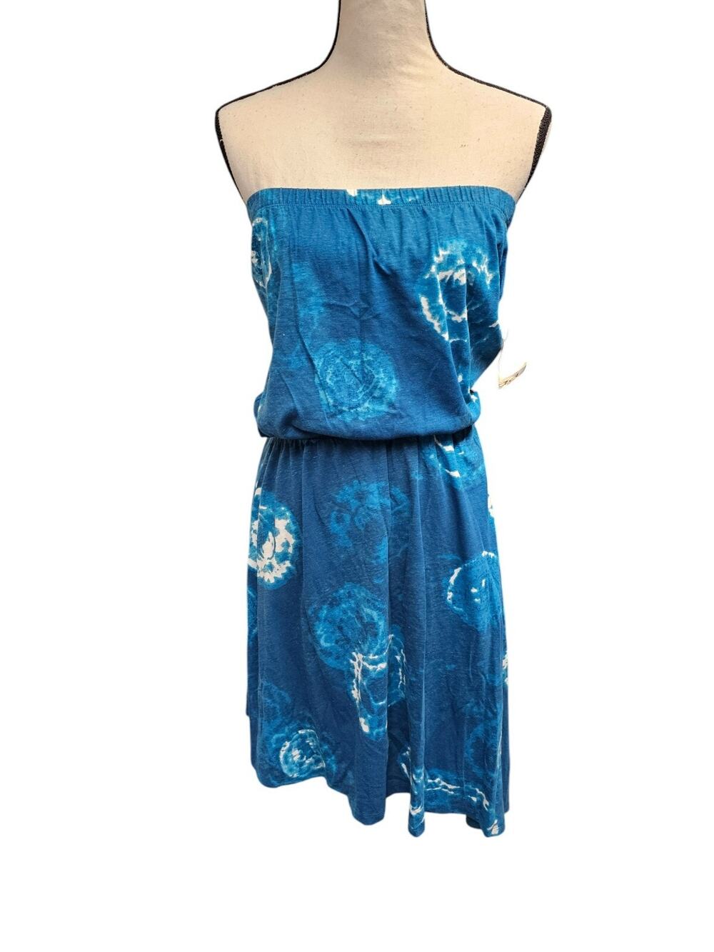 Vtg Mudd Asymmetrical High Low Midi Dress Size L Tie Dye Grunge Whimsical Y2K